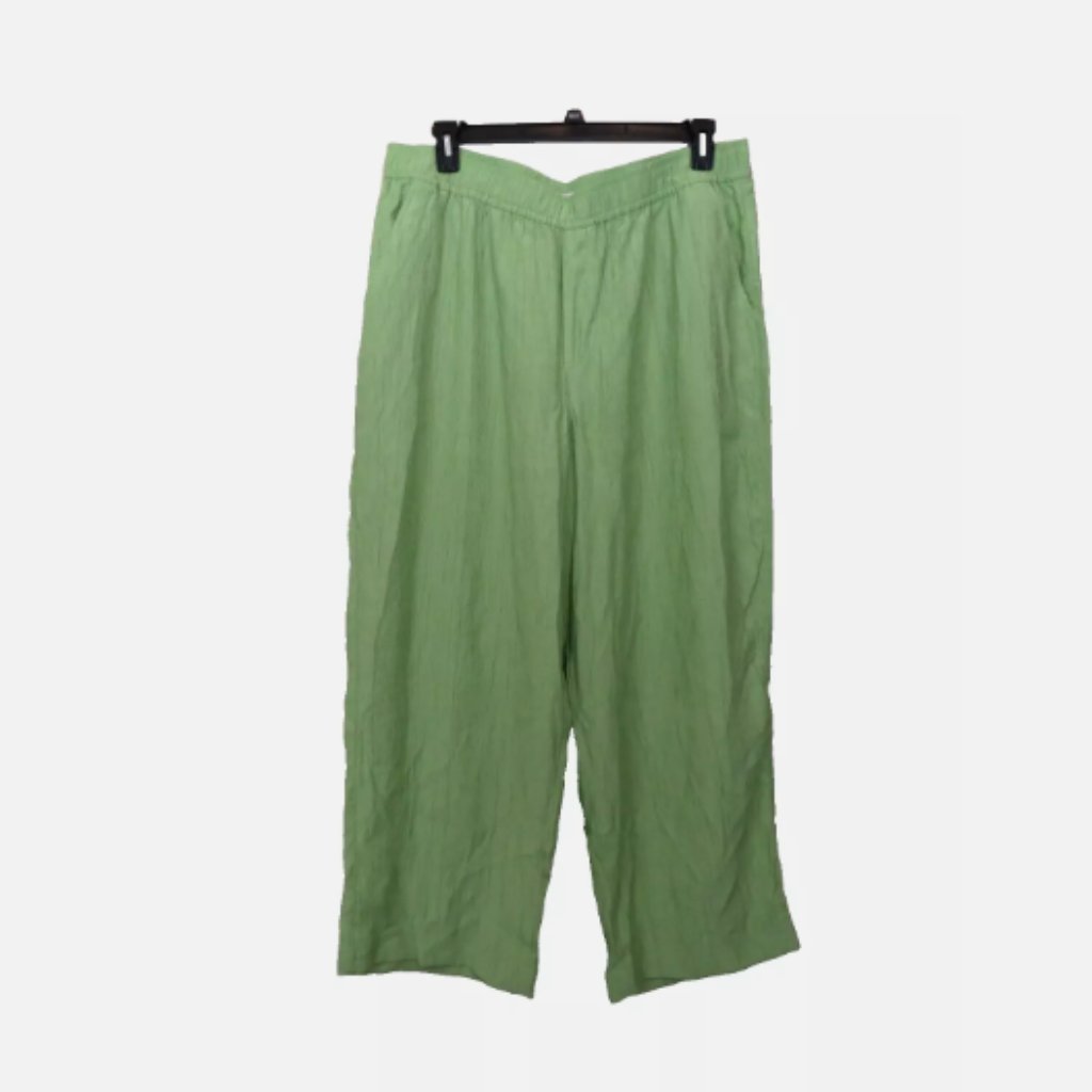 Madewell Light Green Wide-Leg Pants